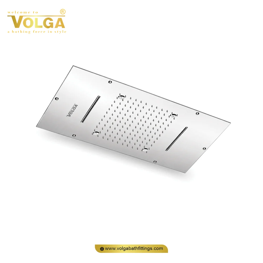 CS-009 26X14 Brass Rain Shower