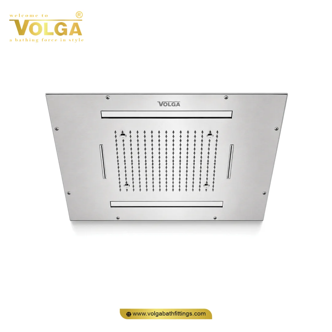 CS-012 24X24 Double Cascade Rain Shower with Led Four Mist with Remote