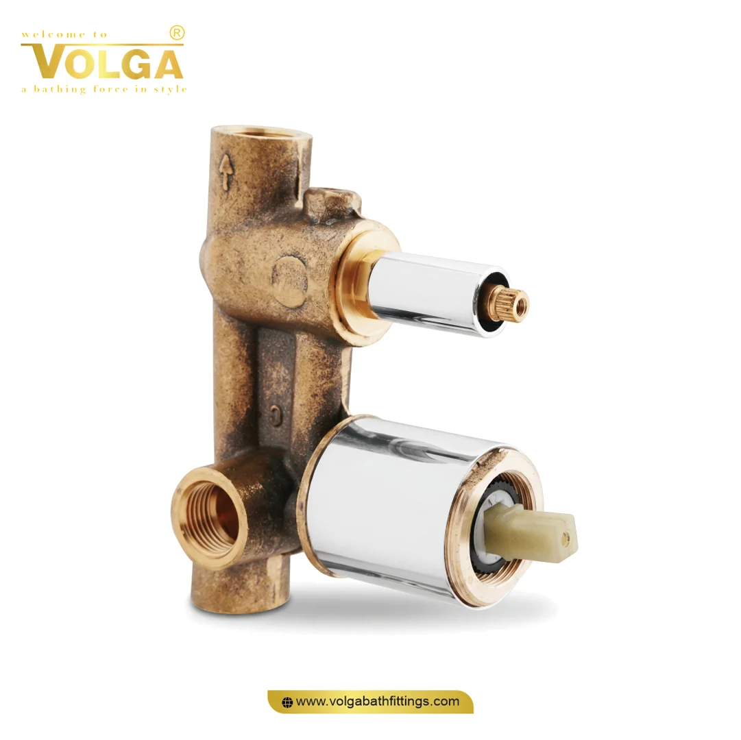 DB-40 Single Lever Divertor Body 2 Inlet with Cartridge & Sleeve